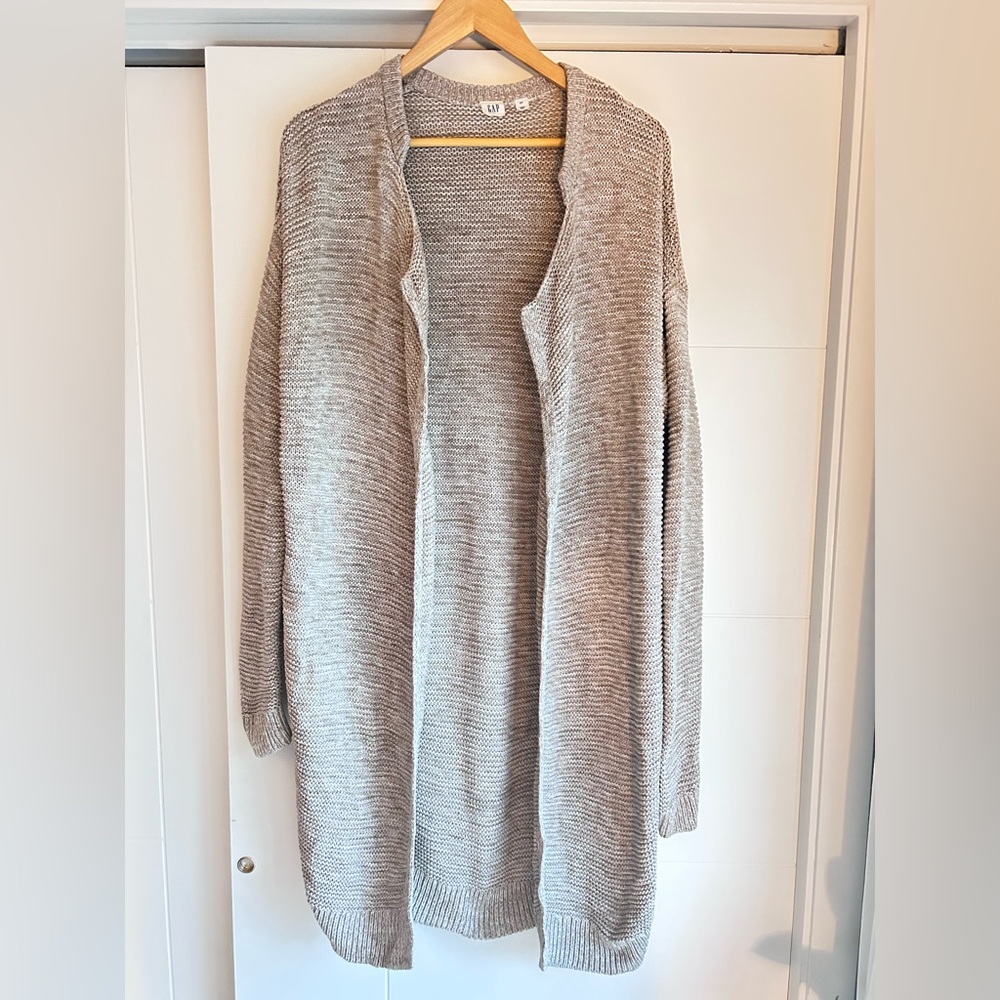 GAP Gray Cardigan Sweater cotton Knit